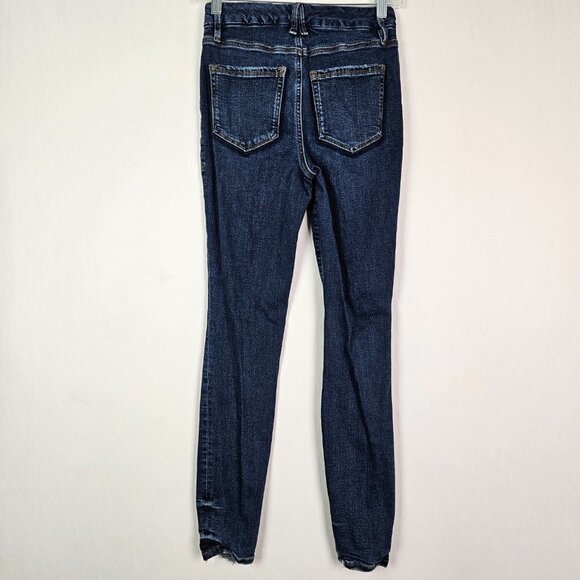 Good American Good Legs Shadow Pocket High Waist Skinny Jean 4/27 GLSPBD873T - Picture 8 of 12